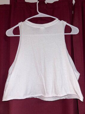 Urban Groove white cropped tank top size medium